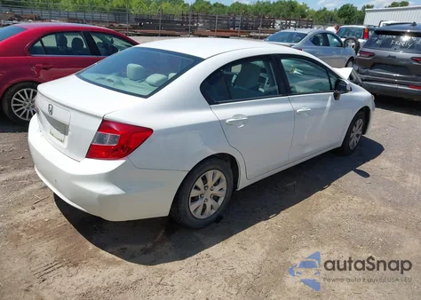 2012 Honda Civic Lx z USA, uszkodzony, nr VIN 19XFB2F54CE075878